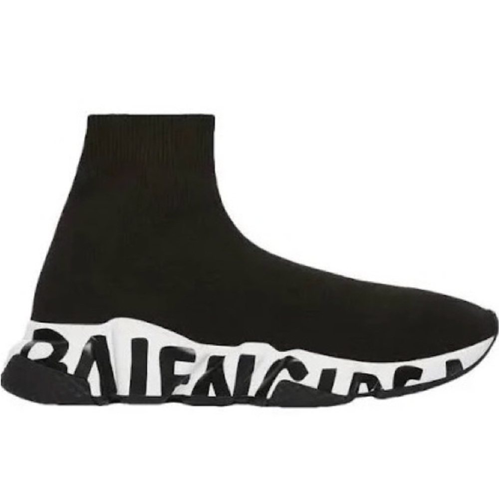 Balenciaga Black and White Sneakers
